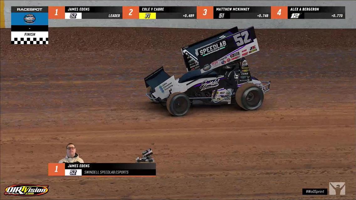Swindell SpeedLab eSports Team Garners Podium and Two Top 10s at The Dirt Track at Charlotte