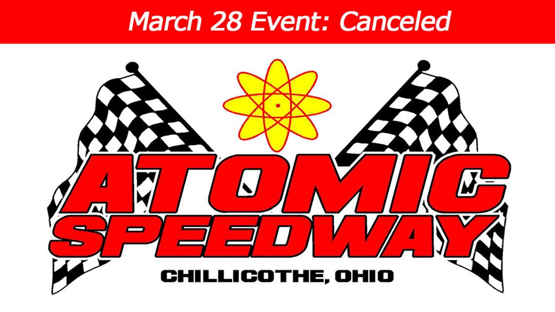 ALL STAR SEASON OPENER CANCELED AT ATOMIC SPEEDWAY