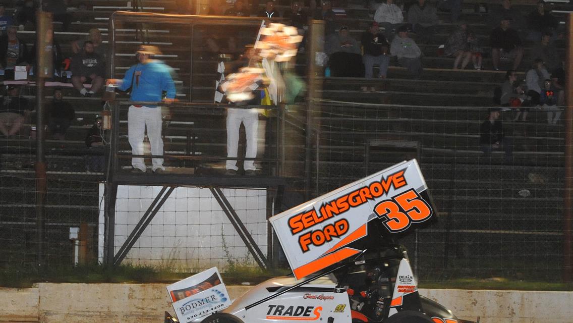 Chad Layton Prevails From Caution Filled Feature at Big Diamond