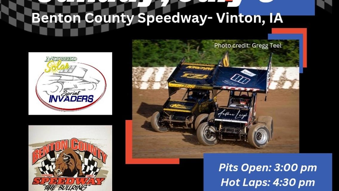 Benton County Bullring Awaits Mohrfeld Solar Sprint Invaders Sunday!