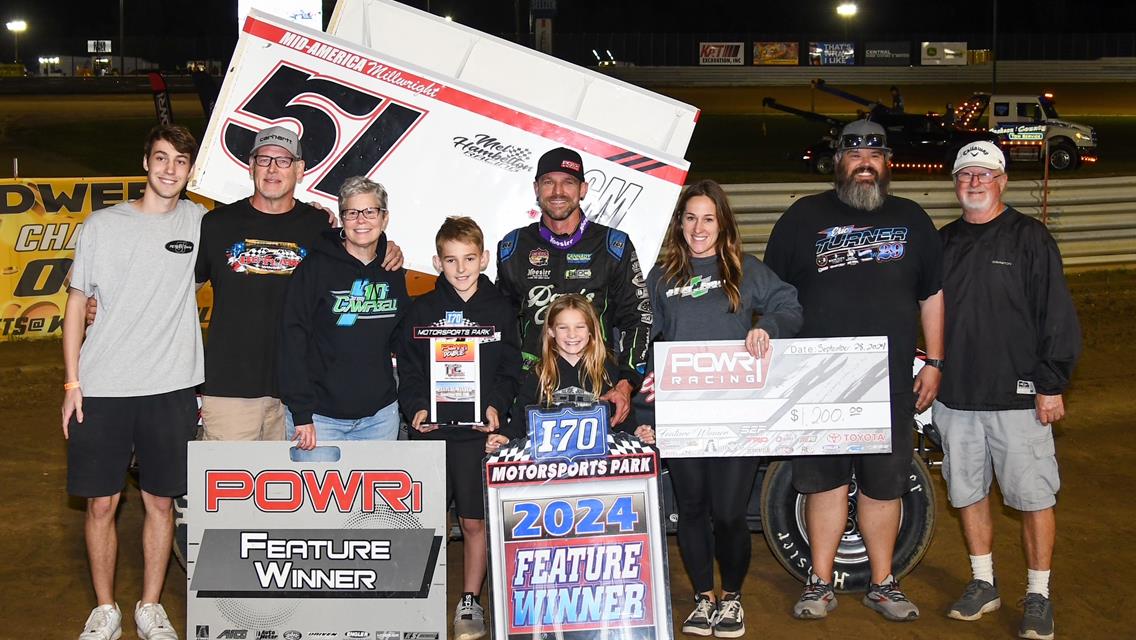 Jeremy Campbell Claims Win in POWRi 305 Sprint vs URSS Battle at I-70 Speedway