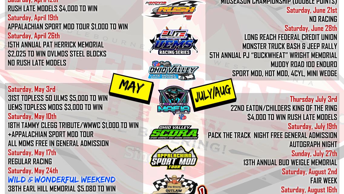 Tyler County Speedway Announces Exciting 2025 Racing Schedule