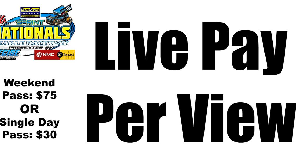 Live Pay Per View of RaceSaver IMCA Sprint Nationals
