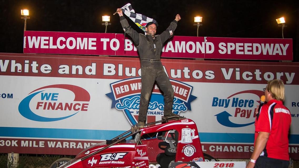 JOEY BIASI ON TOP AT BIG DIAMOND SPEEDWAY