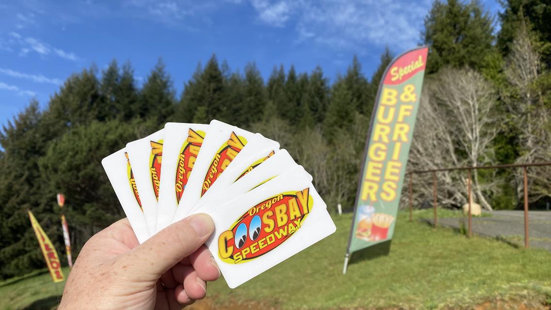 Coos Bay Speedway Now Offers Gift Cards!