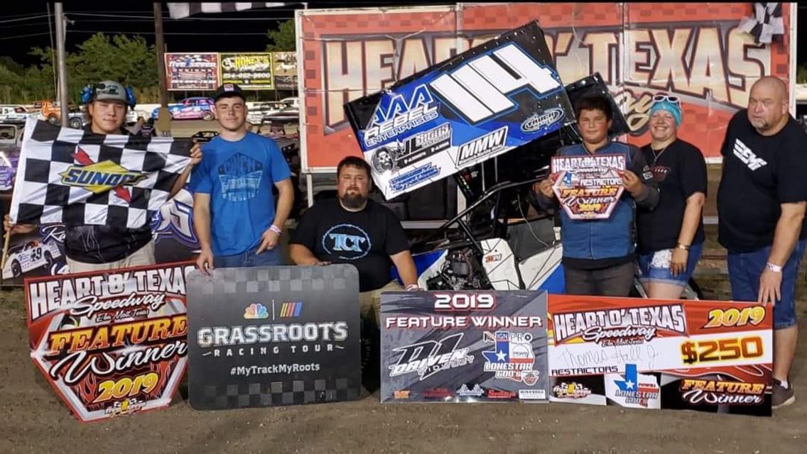 Hyland and Hall Slide into Victory Lane at Heart O&#39; Texas Speedway