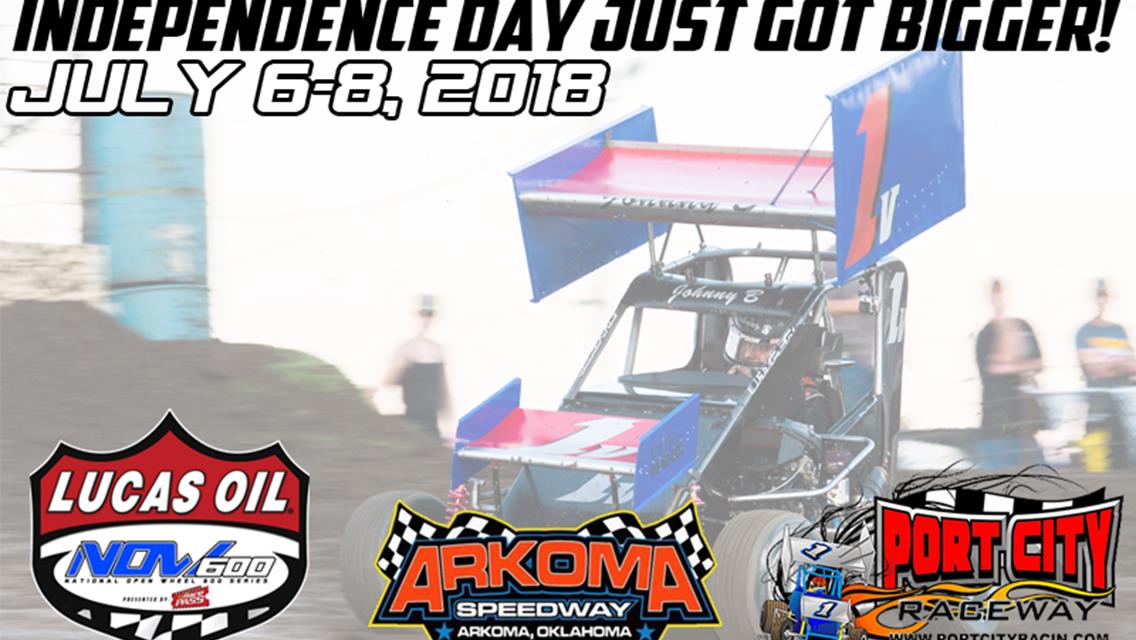 Arkoma Speedway and Port City Raceway Offering Up Huge Lucas Oil NOW600 Independence Day Weekend