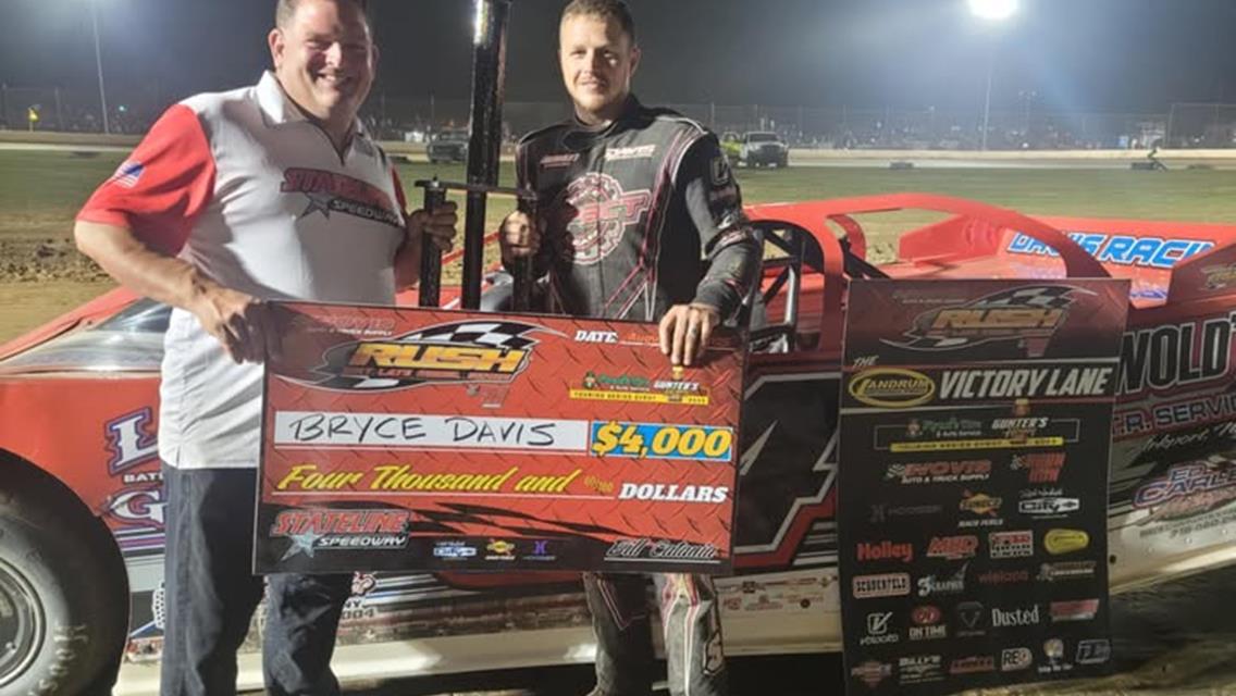 BRYCE DAVIS BECOMES THE 7TH DIFFERENT WINNER IN 9 FLYNN’S TIRE/GUNTER’S HONEY TOUR EVENTS IN 2025 AS HIS $4,000 VICTORY COMES OVER A 42-CAR FIELD AT S