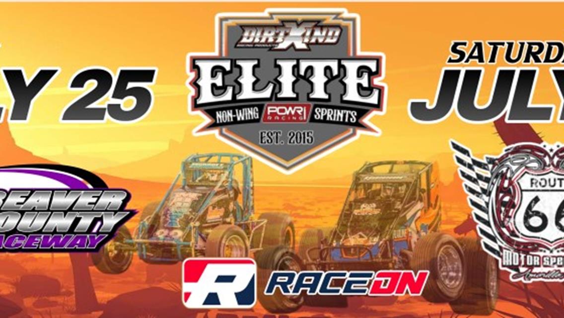 POWRi Elite Non-Wing Sprints at Beaver County Raceway &amp; Route 66 Motor Speedway