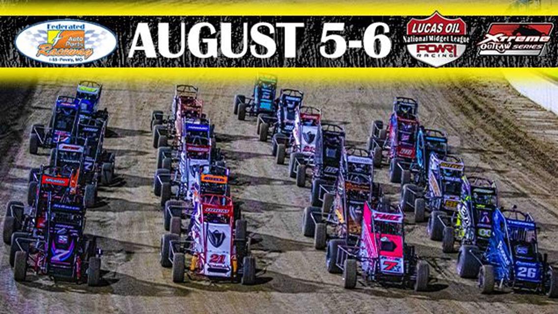 Ironman 55 Weekend Approaches for Xtreme/POWRi National Midgets on August 5-6