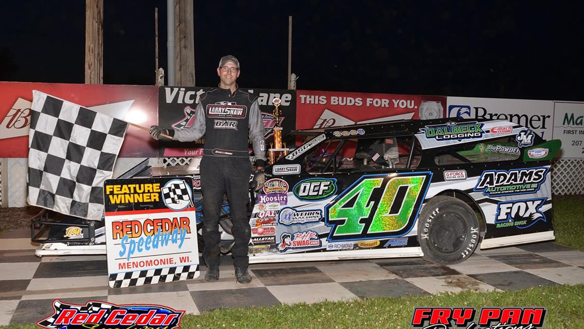 Buzzy Adams Bags Two-Win Night at Red Cedar Speedway