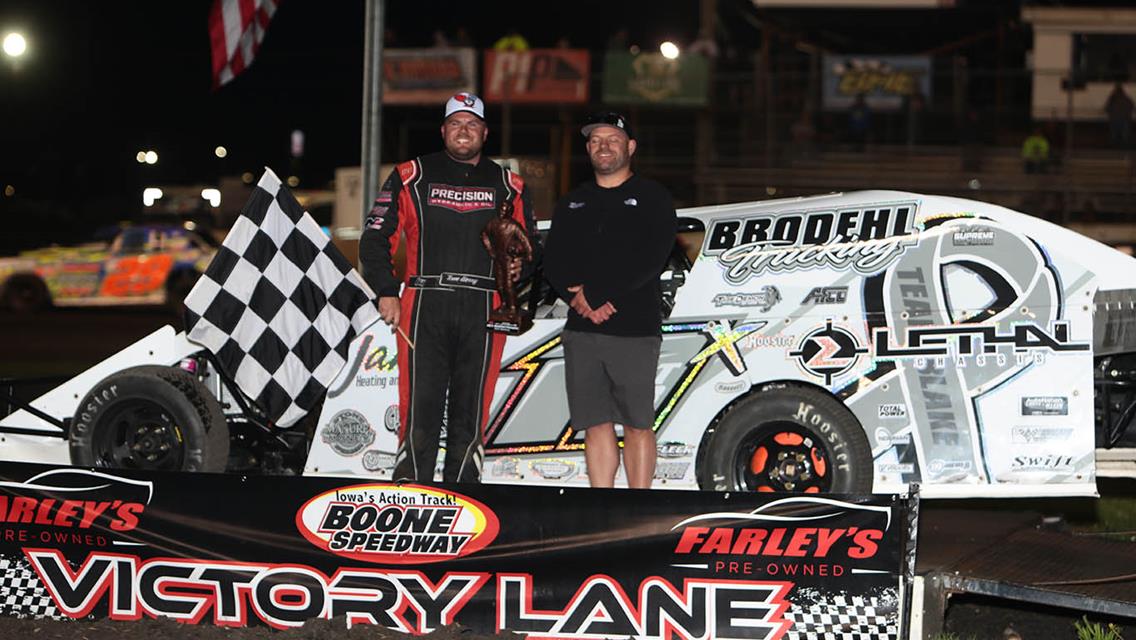 Berry, Bouzek, Anderson, Smith and Zehm Take Saturday Night Wins At Boone Speedway