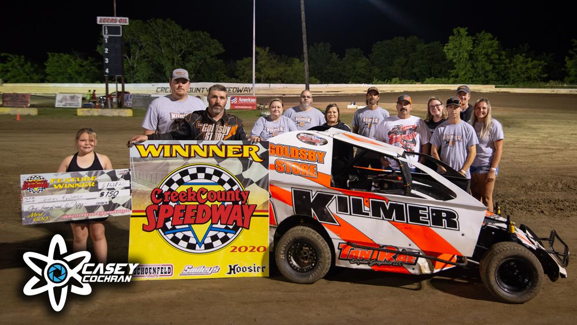 Clark, Wiseley, Lacy, McSperitt, And Kilmer Find Victory In Creek County Speedway’s Return To Racing