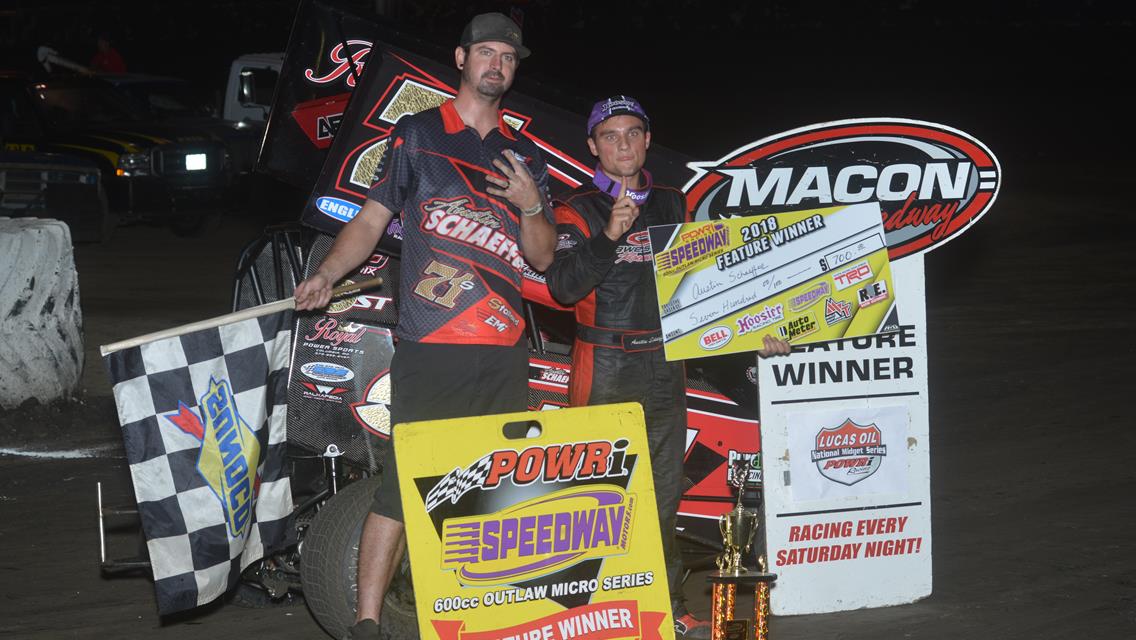 Schaeffer’s Third POWRi Win Comes at Macon