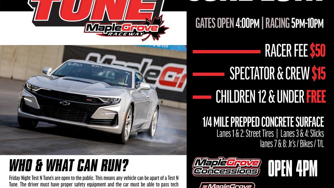 Maple Grove – Race # 1 &amp; 2 – June 29th &amp; 30th