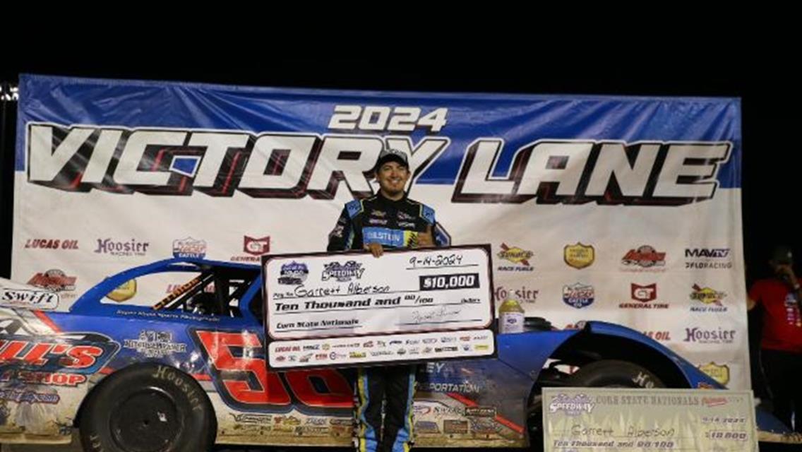 Garrett Alberson Goes Back-To-Back With $10,000 Corn State Nationals Victory