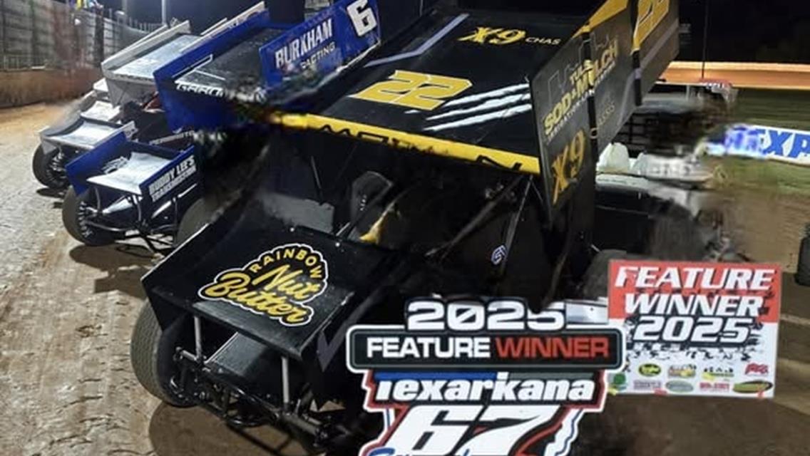 Rees Moran Moves to Victory with POWRi Elite Outlaw at Texarkana 67 Speedway
