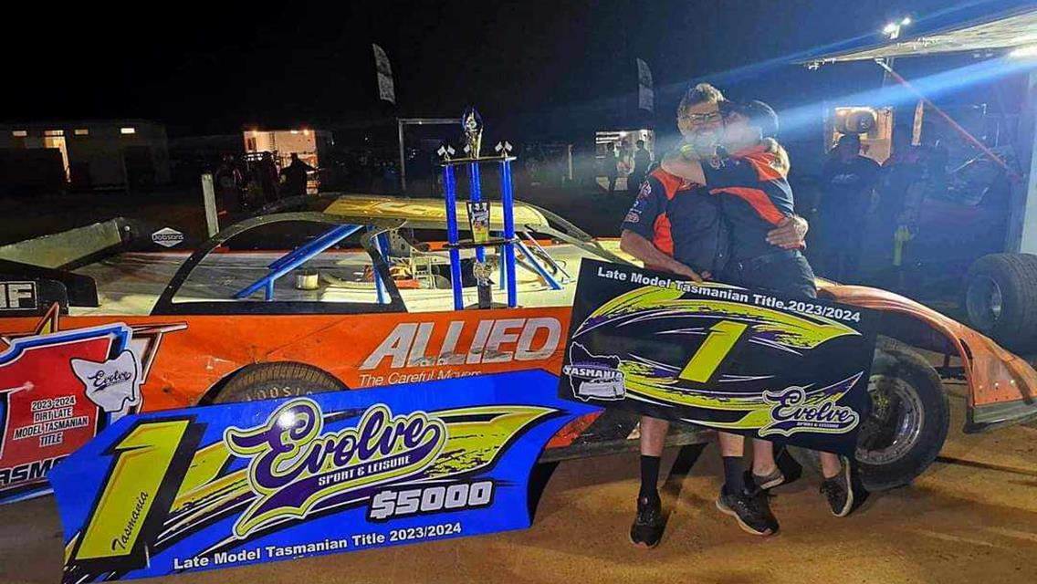 Brad Smith won the $5,000 event at Carrick (Tasmania) Speedway on Saturday night and with the victory also claimed the 2023/2024 Tasmanian State Title.