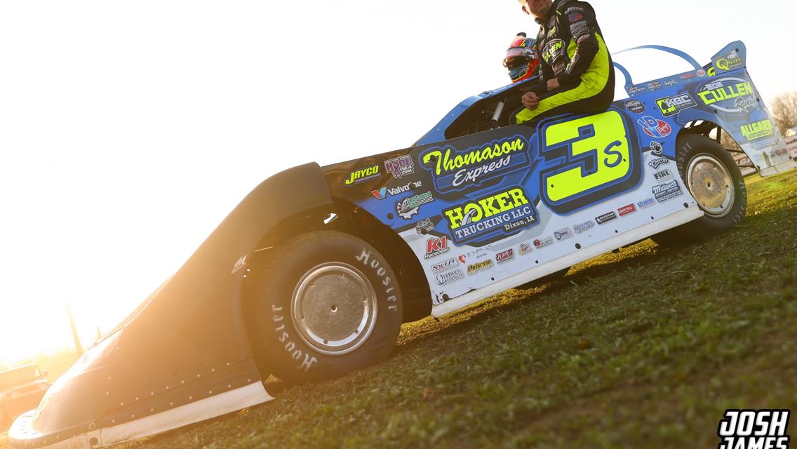 Farmer City Raceway (Farmer City, IL) – World of Outlaws Late Model Series – Illini 100 – April 11th-12th, 2025. (Josh James Artwork)