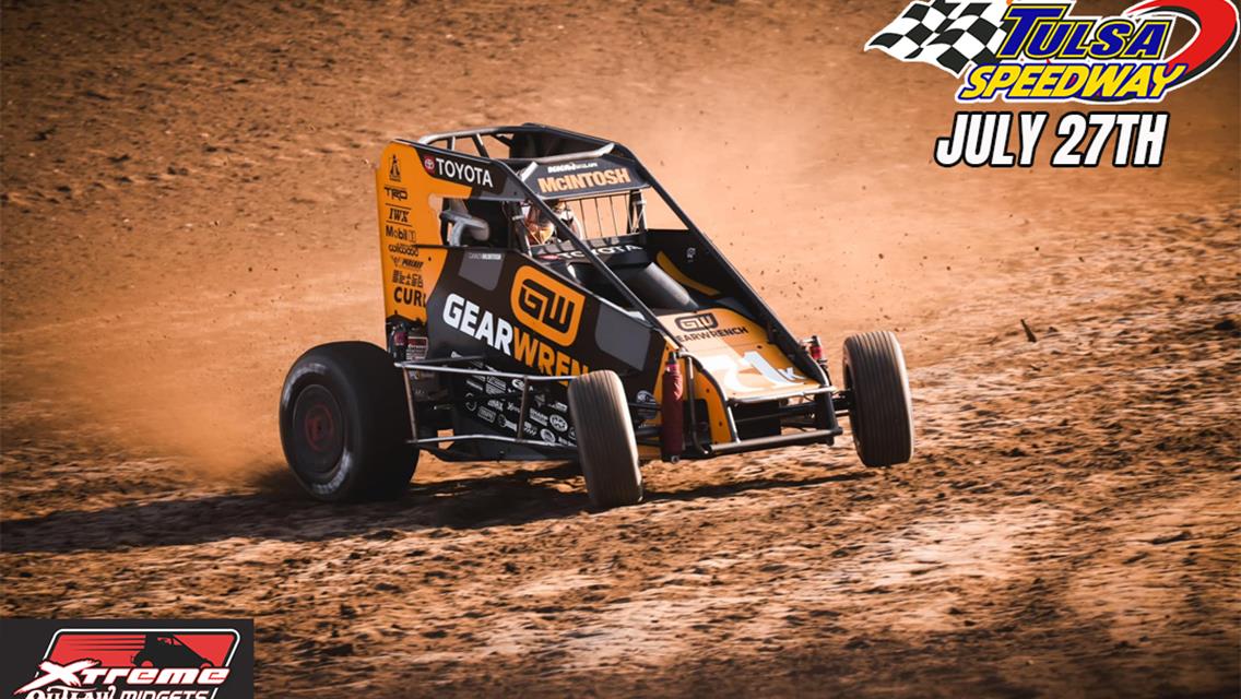 National Midget Series Points Leader Cannon McIntosh of Bixby, OK to race at Tulsa Speedway!