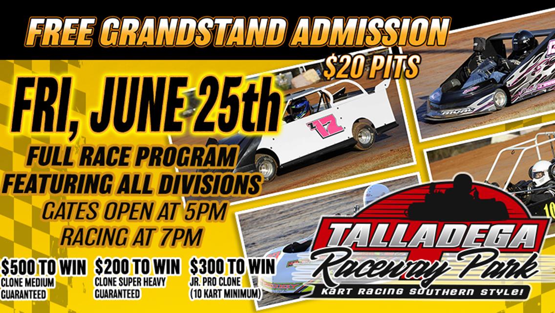 Talladega Raceway Park | June 25th
