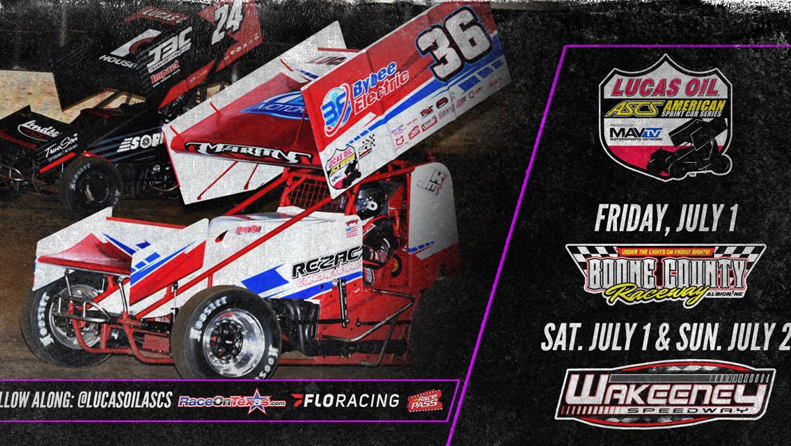 Nebraska And Kansas Line Independence Day Weekend Triple With Lucas Oil American Sprint Car Series