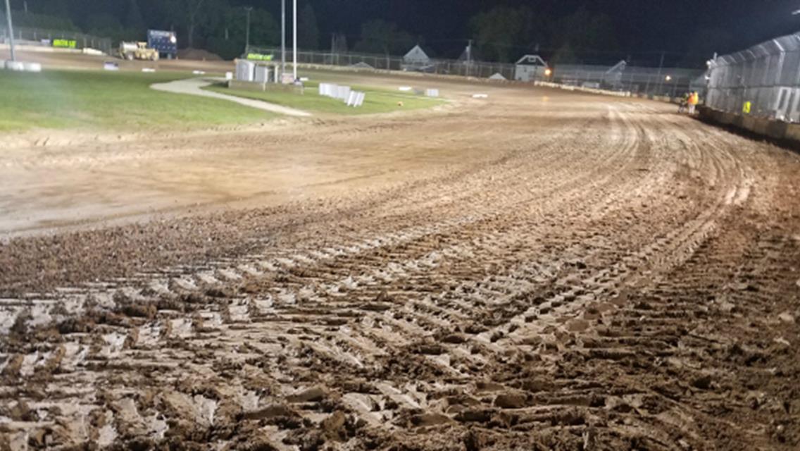 Rain ends Plymouth Dirt Track visit just before main event