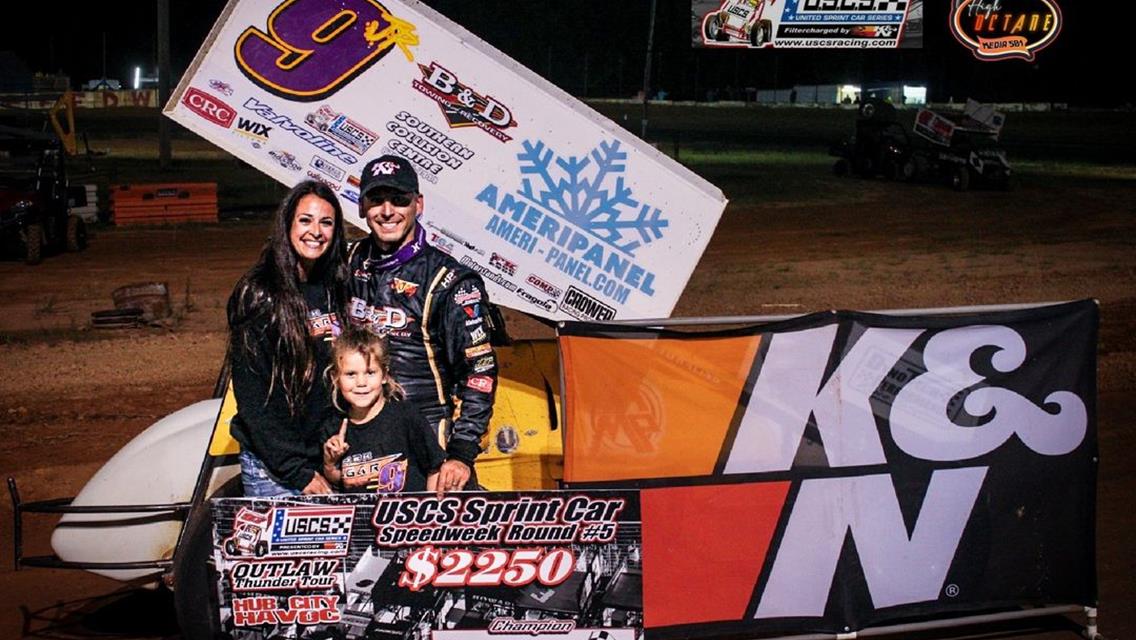 FIVE STRAIGHT FOR HAGAR WHO LOOKS FOR THE BROOM IN USCS SPEEDWEEK