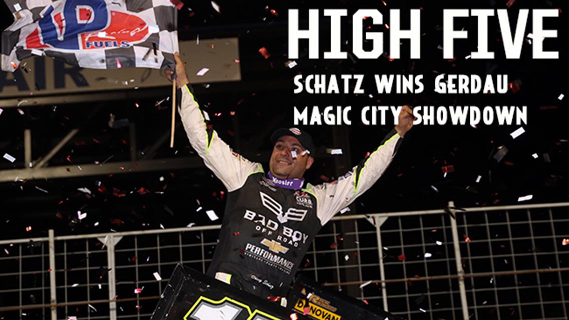 High Five; Donny Schatz Wins Gerdau Magic City Showdown for Fifth Straight Year at Nodak Speedway