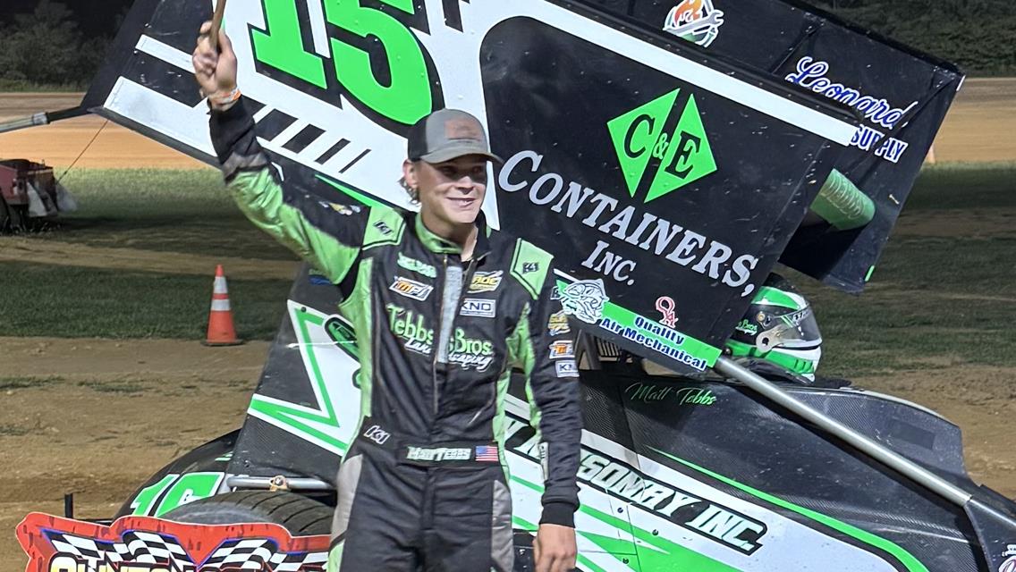 Tebbs Is Tops with Sprint Cars at Clinton County Speedway