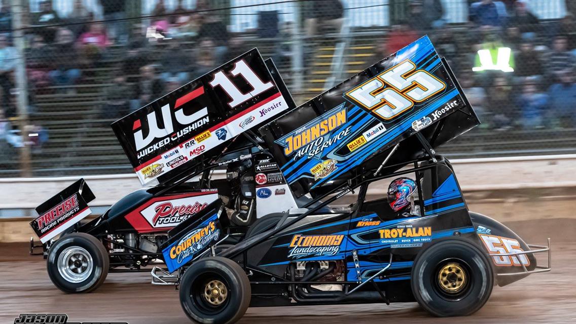 Sprint Car doubleheader Saturday with &quot;410s&quot; &amp; RUSH non-wing Sprints part of the Menards &quot;Super Series&quot; along with Elite Econo Mod Series &amp; RUSH Sport