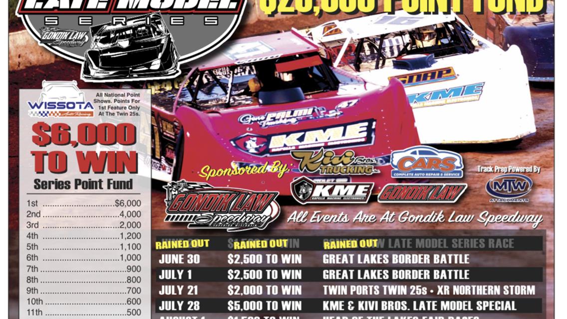 Gondik Law Late Model Series Kicks Off This Friday in Superior