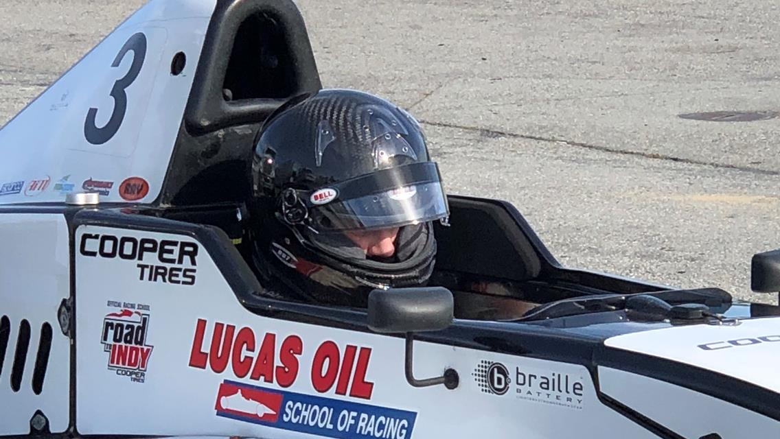 Burke Impresses on Pavement During Educational Weekend at Lucas Oil School of Racing