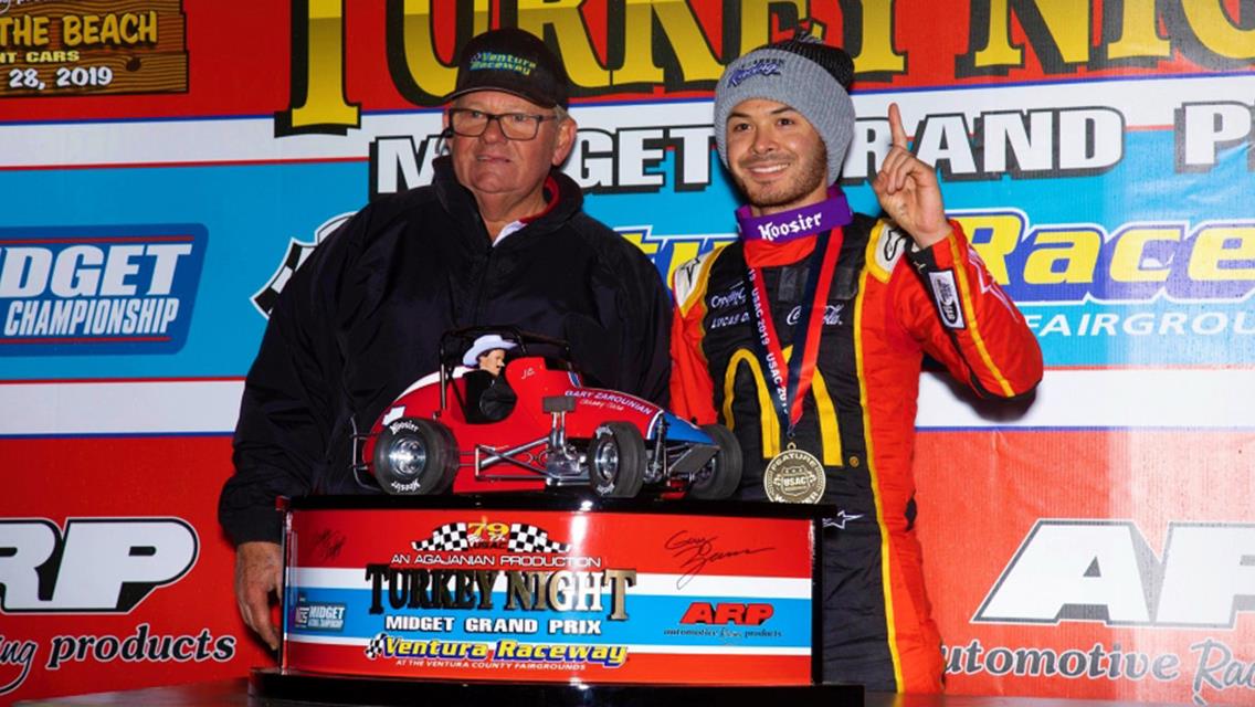 Larson claims his third Turkey Night GP prize
