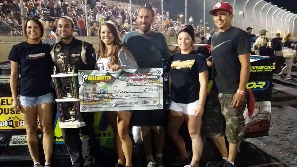 Tanner Wins Crocker’s Cars Firecracker 100; Winebarger And Berry Also Willamette Speedway Winners On Saturday July 5th