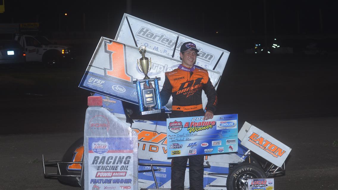 Bryant Wiedeman Makes his First Trip to POWRi Victory Lane.