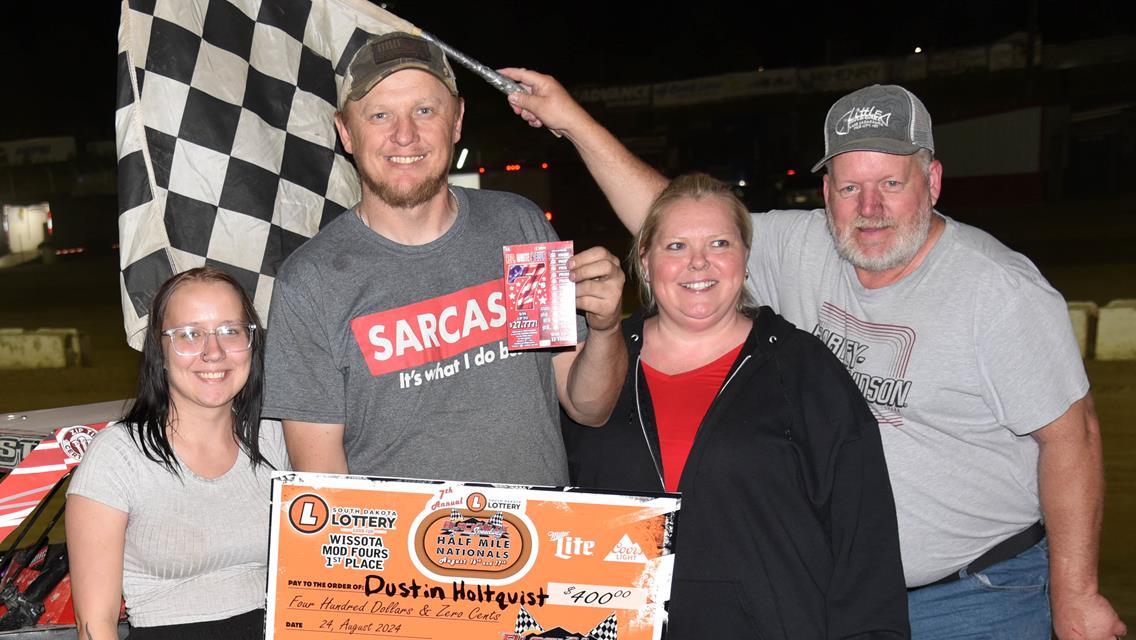 Congrats to last nights winners for the final night of the 7th Annual South Dakota Lottery Half Mile Nationals