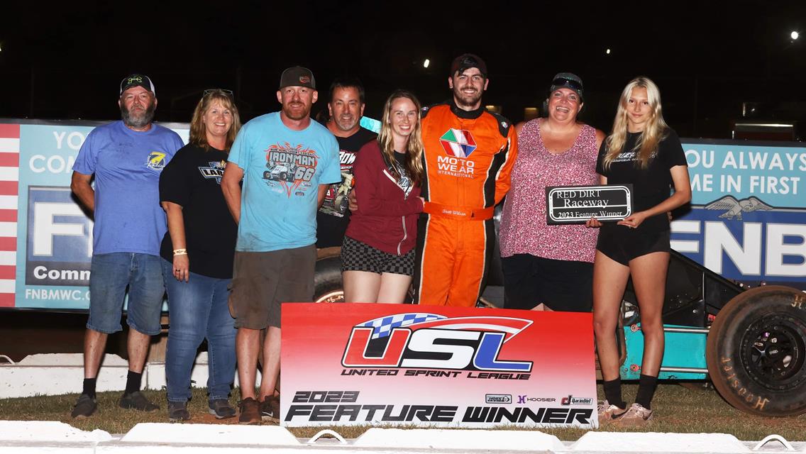 Brett Wilson Jets to United Sprint League Victory at Red Dirt Raceway!