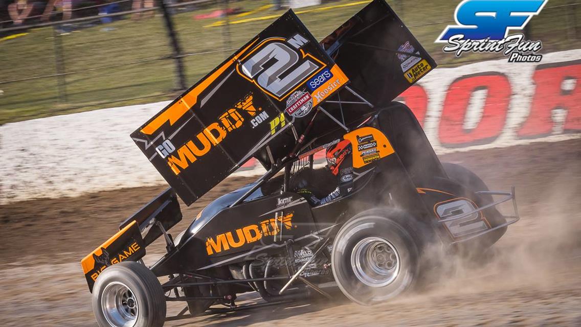 Kerry Madsen Aiming for Win During World of Outlaws Race at Lakeside