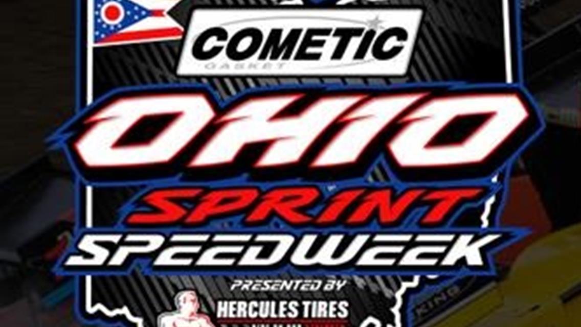 Ohio Speedweek to make a stop at Sharon on Tuesday feature the All Star Sprints for $6000 to-win plus non-wing RUSH Sprints