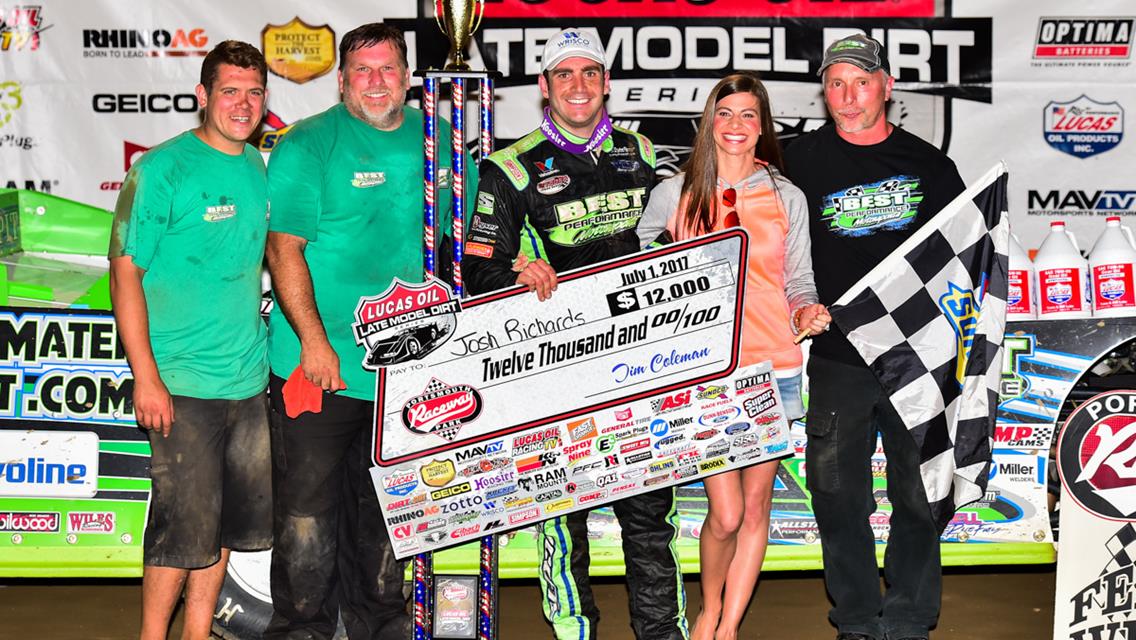 Richards Returns to Lucas Oil Victory Lane with Win at Portsmouth