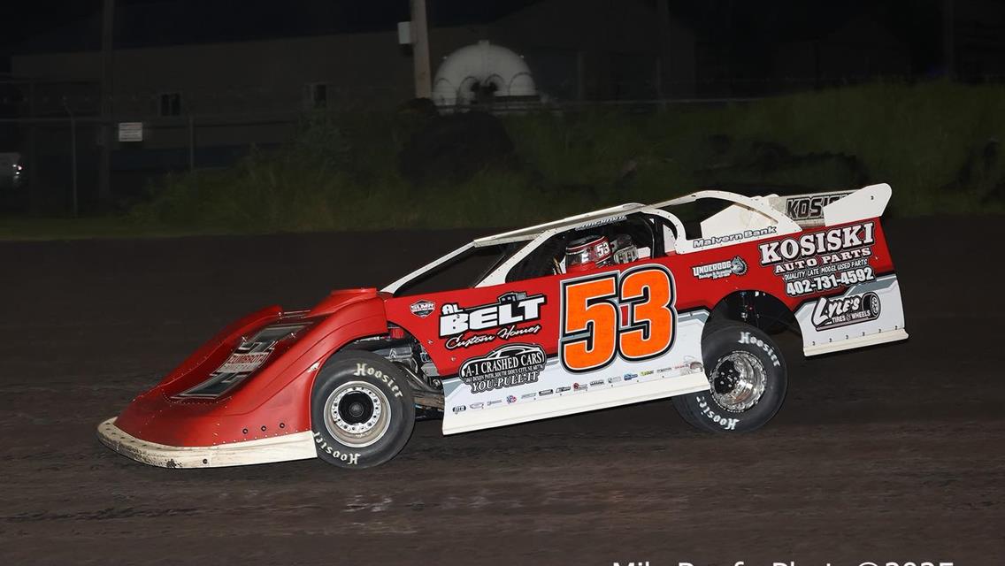 Adams County Speedway (Corning, IA) – Malvern Bank West Series – Gail & Karen Hampel Memorial – June 28th, 2025. (Mike Ruefer Photo)