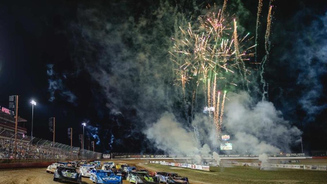 Lucas Oil Speedway AM Pyrotechnics fireworks show still on tonight