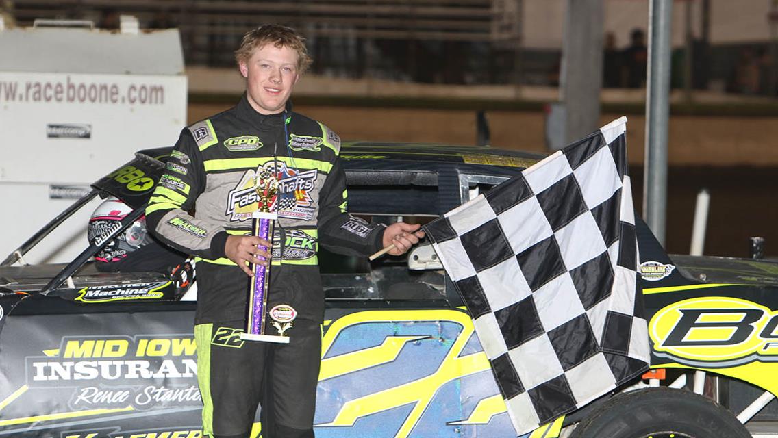 McBirnie from 19th to the win at Iowa&#39;s Action Track