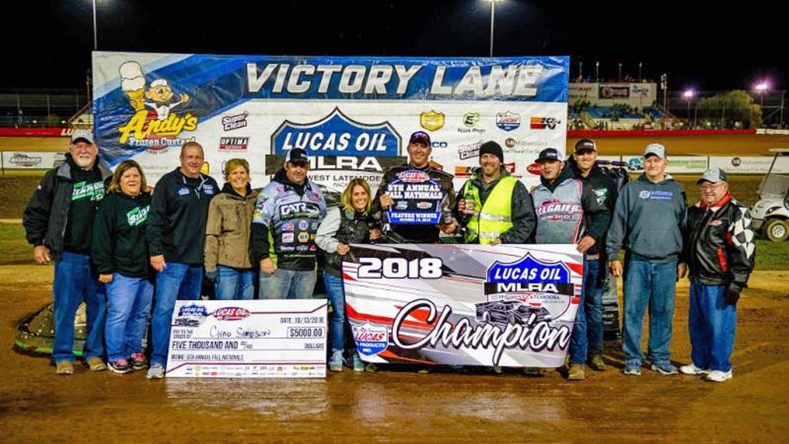 Reigning MLRA champ Chad Simpson returns, as his own boss, for Spring Nationals