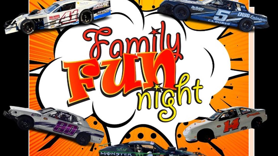 $5 Family Fun Night + Spectator Racing This Saturday 8/19/2023!