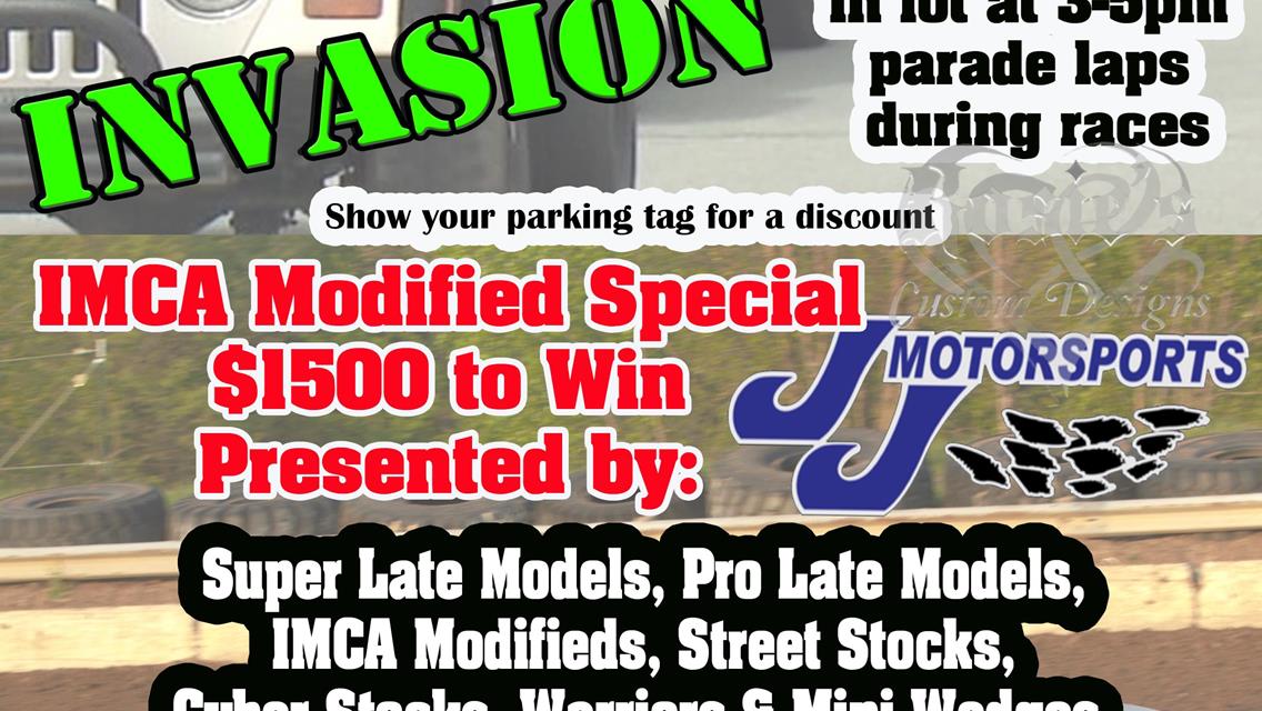 IMCA Modified $1500 to win Presented by JJ Motorsports plus Jeep Invasion and Full Show