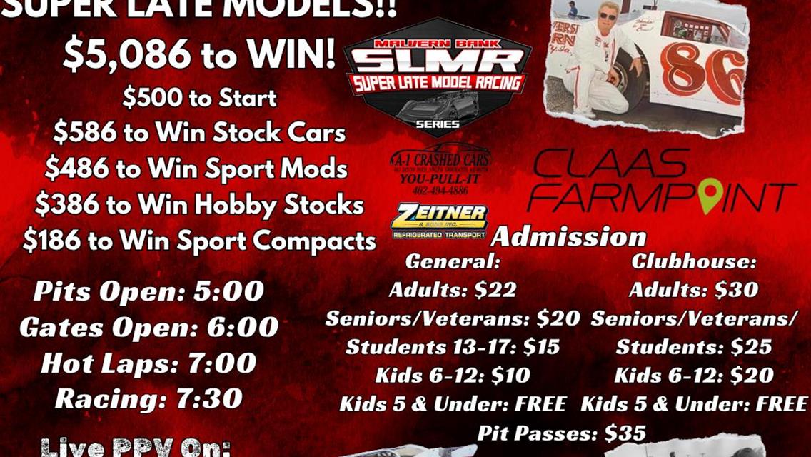 SLMR Returns to Park Jefferson Speedway for Bill Kirk Memorial Race Friday August 15th!