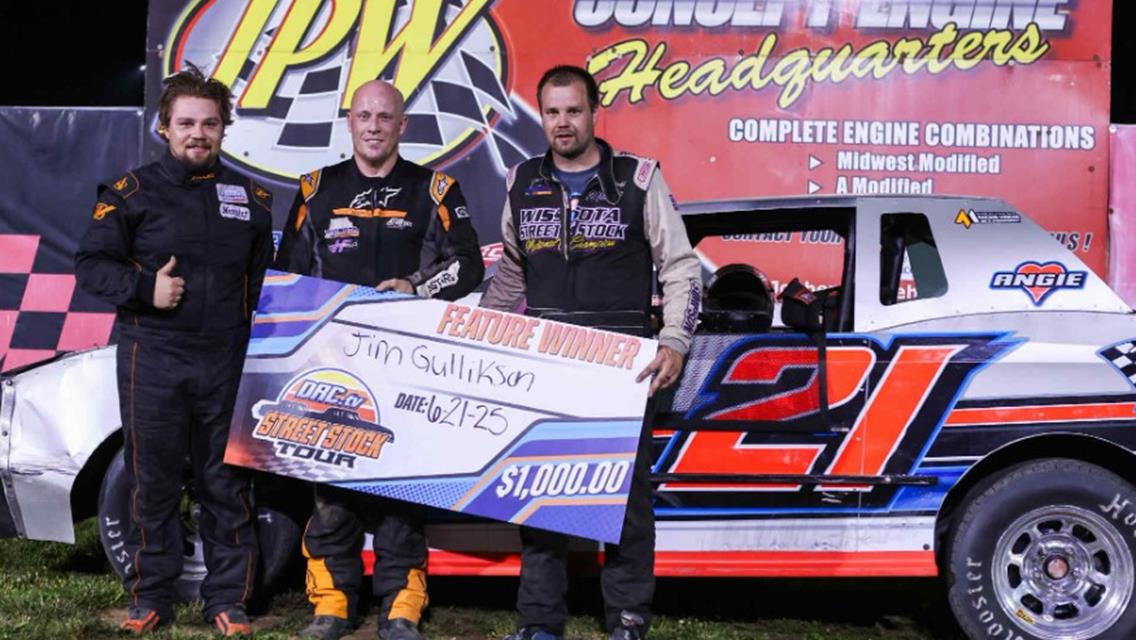 Jim Gullikson Grabs the Win in Action Packed Street Stock Feature as Part of the DRC Street Stock Tour