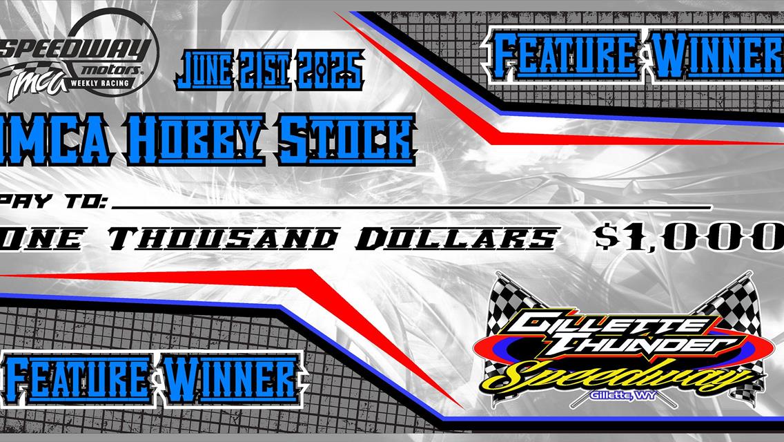 $1,000 to win IMCA Hobby Stock Special Event